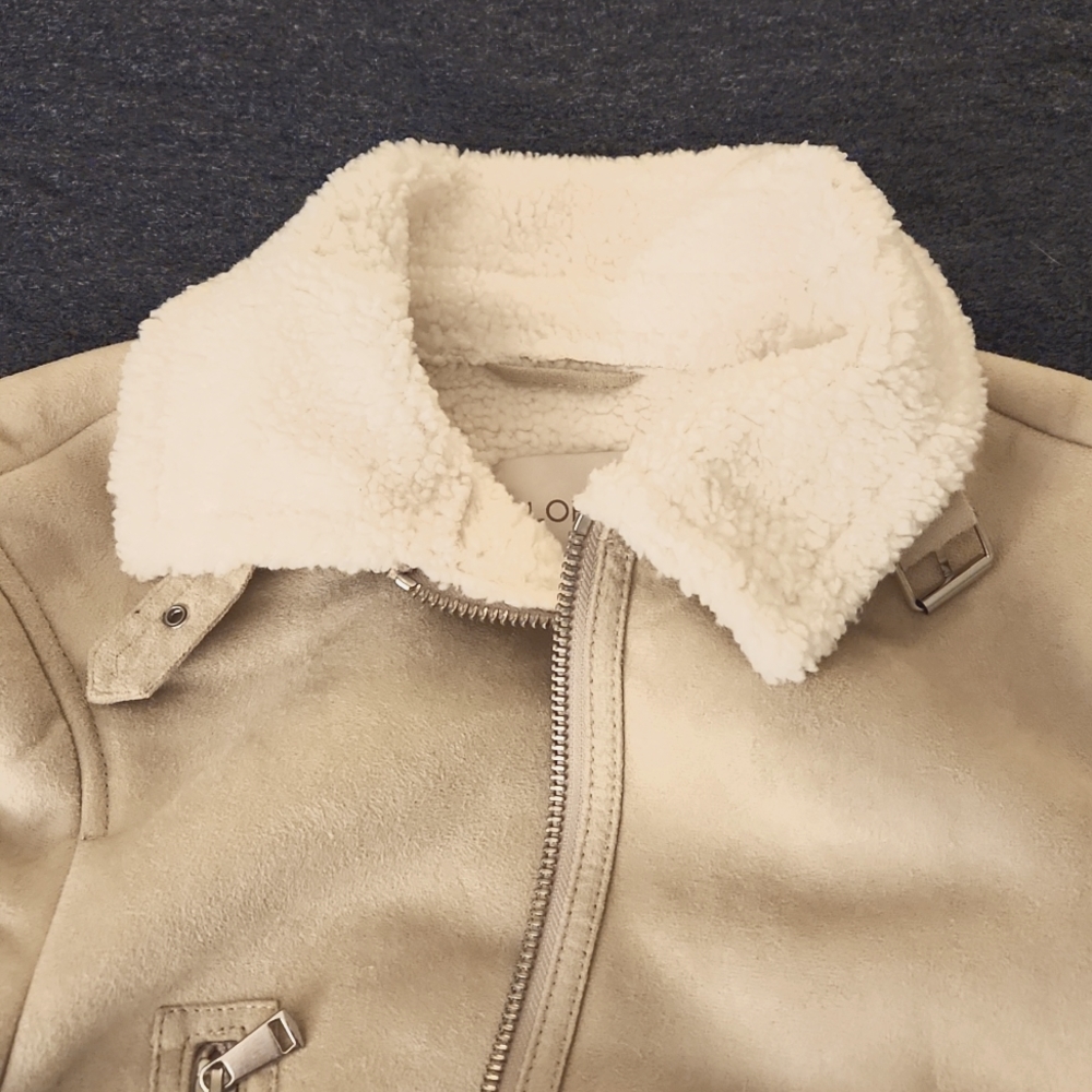 Loft Faux Suede Aviator Jacket - Picture 5 of 5